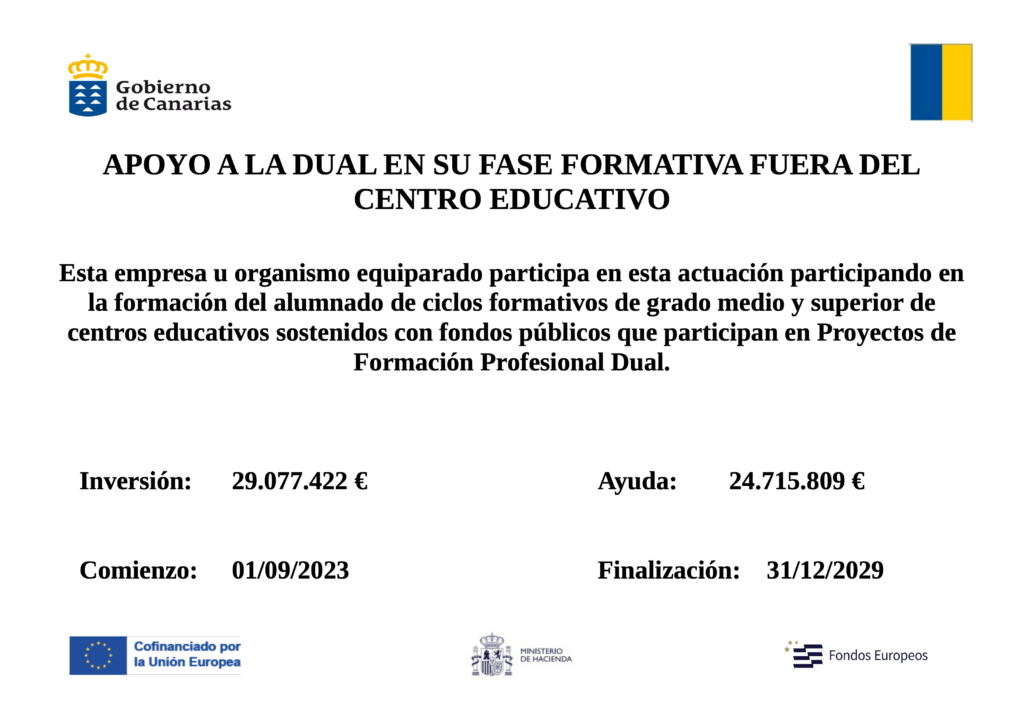 APOYO A LA DUAL EN SU FASE FORMATIVA FUERA DEL CENTRO EDUCATIVO